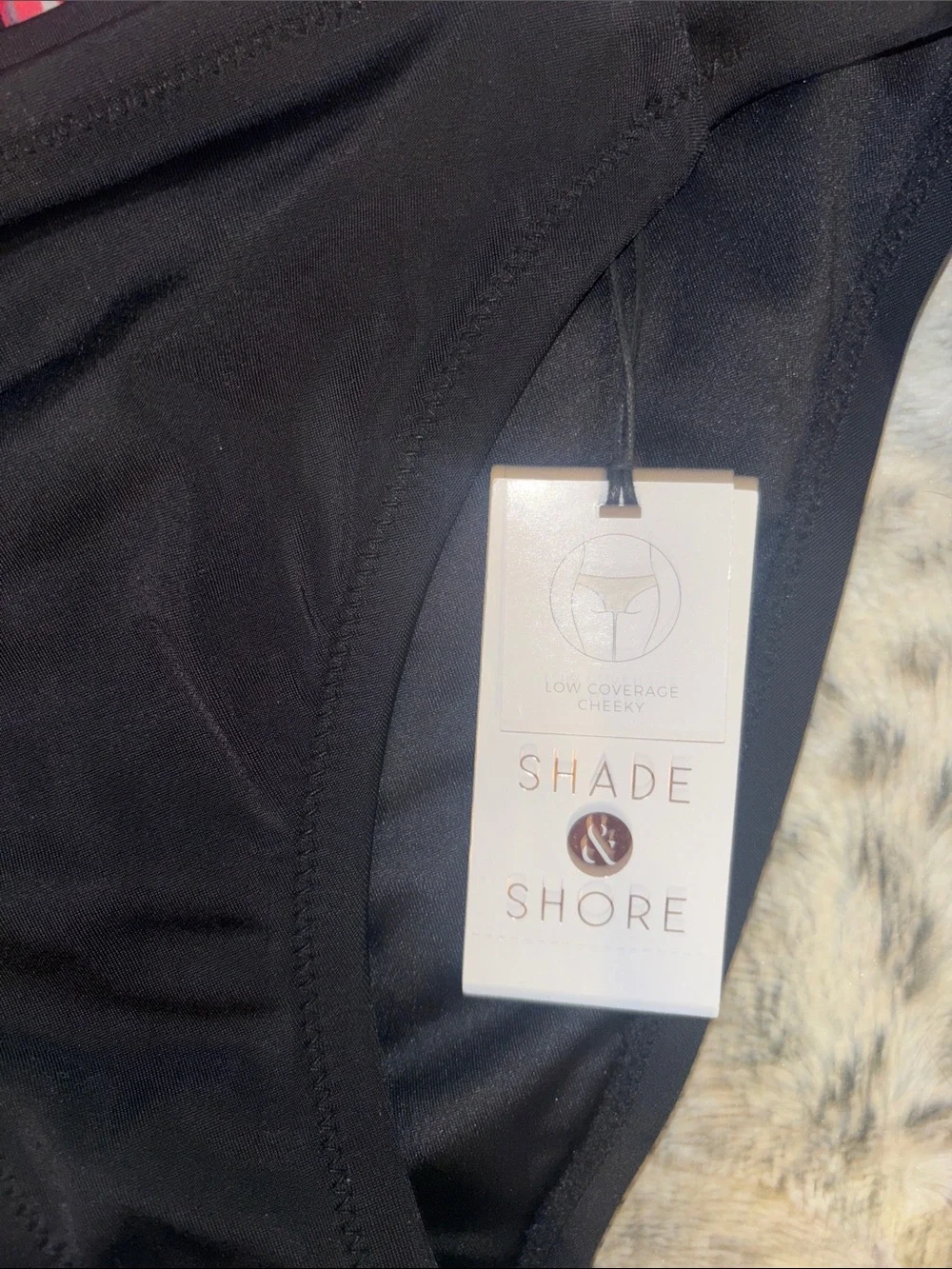 Shade & Shore Black Bathing Suit Bottoms w/ Swim Top by‎ Aqua Green NWT❗️